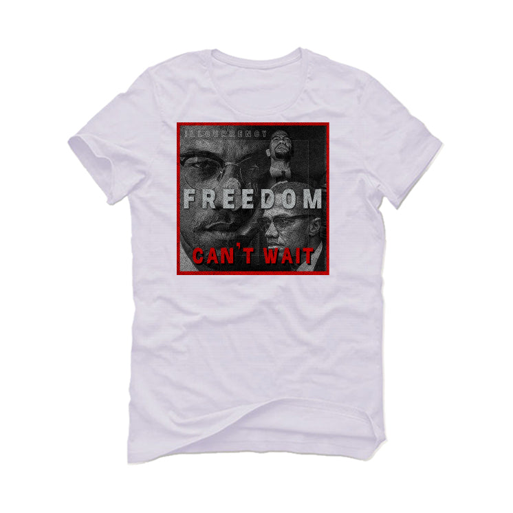 Air Jordan 1 Mid Bred 2022 | ILLCURRENCY White T-Shirt (FREEDOM)