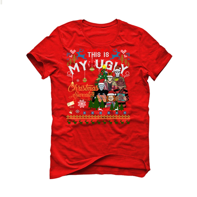 CHRISTMAS UGLY SWEATERS Red T-Shirt (This My Ugly Christmas Sweater)