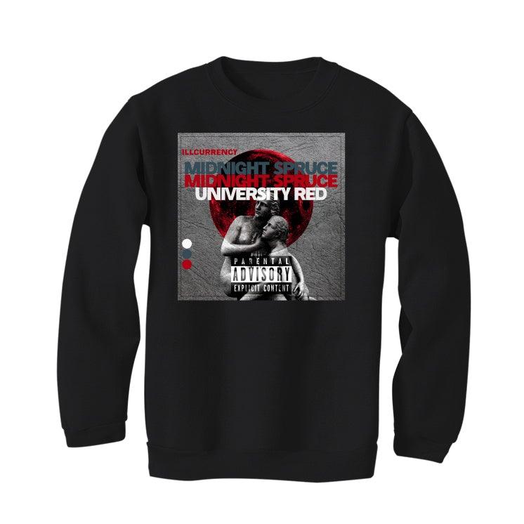 Midnight Spruce and University Red Black T-Shirt (MIDNIGHT CRY) - illCurrency Sneaker Matching Apparel