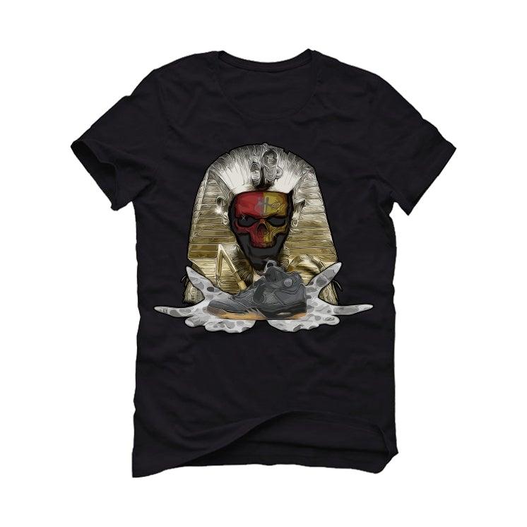 Jordan 5 Retro Off-White Black Black T-Shirt (EGYPT DRIP) - illCurrency Sneaker Matching Apparel