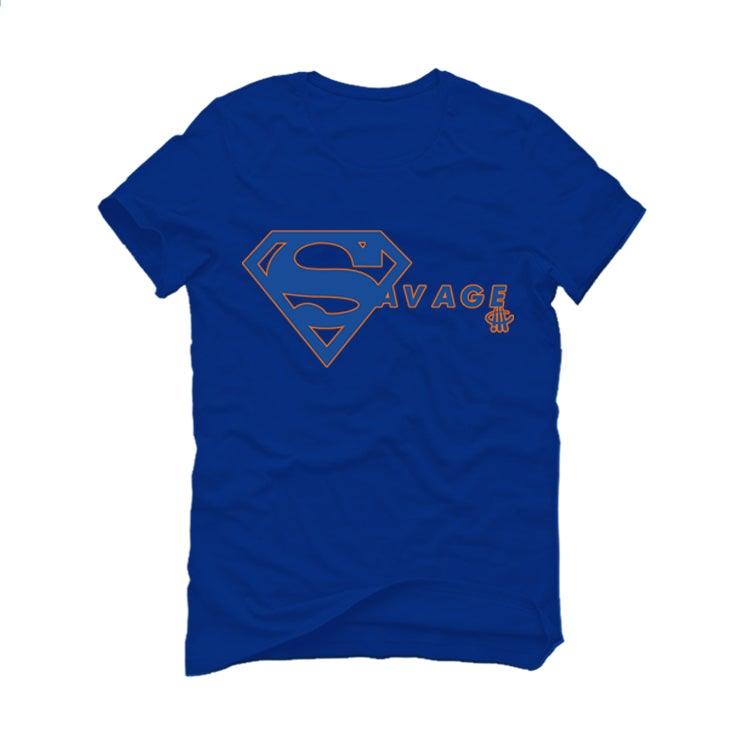 AIR JORDAN 3 “KNICKS” Royal Blue T-Shirt (SUPER SAVAGE) - illCurrency Sneaker Matching Apparel