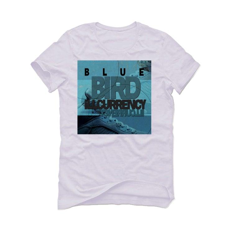 Air Jordan 5 Retro WMNS "Blue Bird" White T-Shirt (BLUE BIRD) - illCurrency Sneaker Matching Apparel