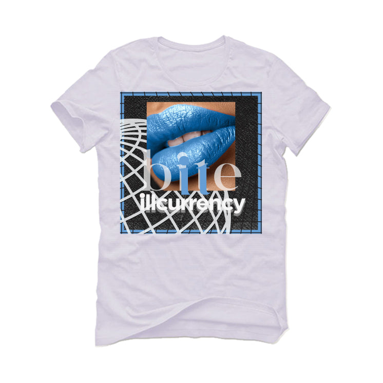 AIR JORDAN 1 HIGH OG “UNIVERSITY BLUE”| ILLCURRENCY White T-Shirt (BITE IT)