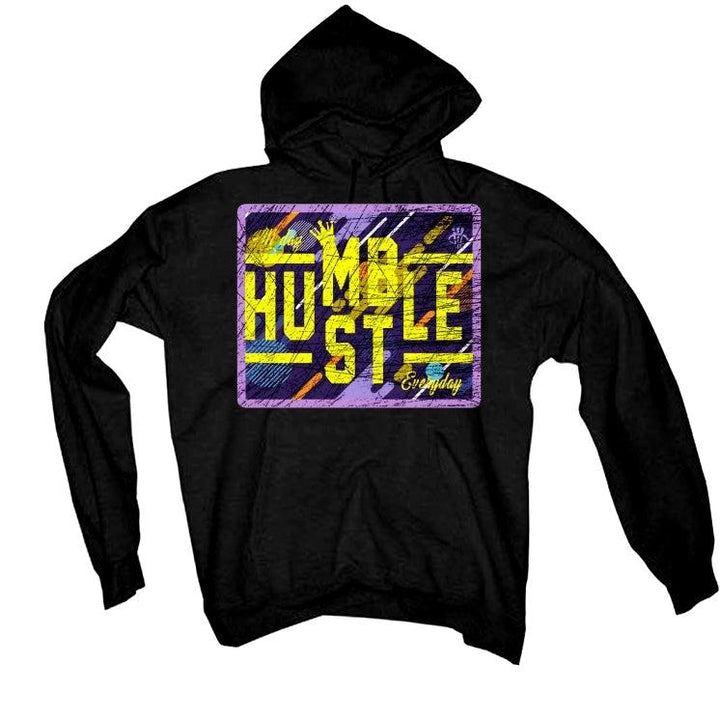 Air Jordan 14 “Doernbecher" Black T-Shirt (hustler humble everyday) - illCurrency Sneaker Matching Apparel