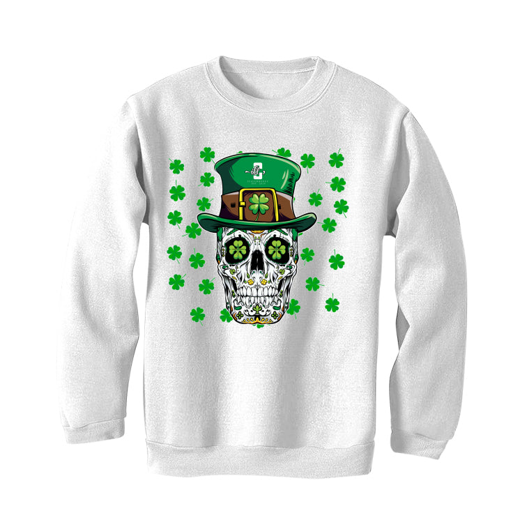 St. Pattys Collection White T-Shirt (St pattys cool skeleton)