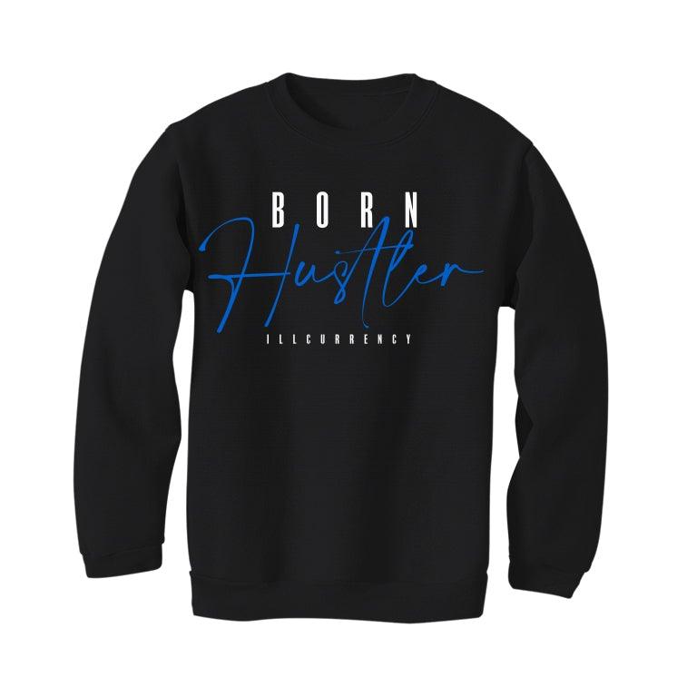 Air Jordan 5 “Racer Blue” Black T-Shirt (Born Hustler) - illCurrency Sneaker Matching Apparel