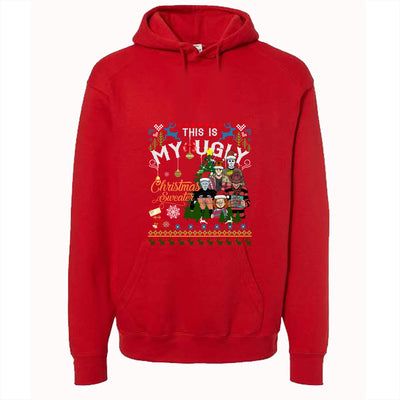 CHRISTMAS UGLY SWEATERS Red T-Shirt (This My Ugly Christmas Sweater)