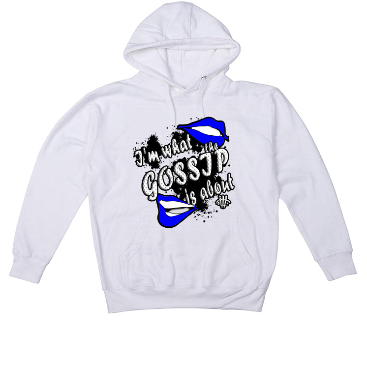 Air Jordan 12 WMNS “Hyper Royal” White T-Shirt (Gossip)