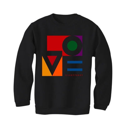 Air Jordan 2 wmns multicolor Black T-Shirt (Love Block) - illCurrency Sneaker Matching Apparel
