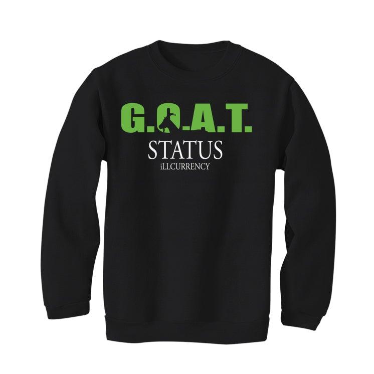 Air Jordan 6 “Electric Green” Black T-Shirt (Goat status quo) - illCurrency Sneaker Matching Apparel