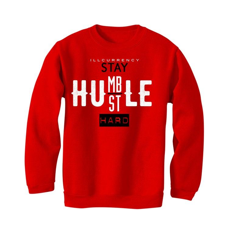 Air Jordan 1 KO Red T-Shirt (Stay Humble Hustle Hard) - illCurrency Sneaker Matching Apparel