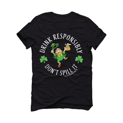St. Pattys Collection Black T-Shirt (Drink Responsibly)