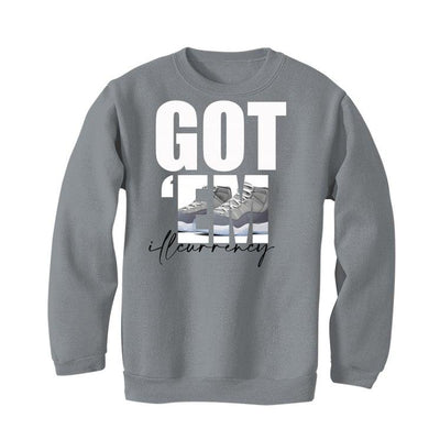 Air Jordan 11 Retro 'Cool Grey' 2021 Grey T-Shirt (Got Em) - illCurrency Sneaker Matching Apparel