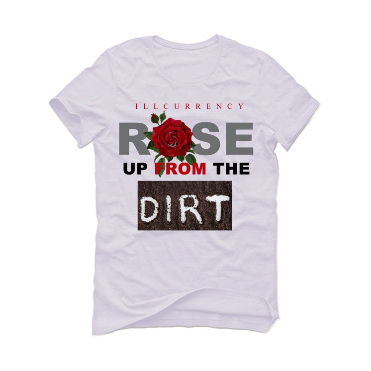 Air Jordan 3 White Cement Reimagined - White T-Shirt (Rose up from the dirt)