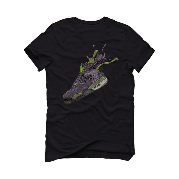 Air Jordan 4 Canyon Purple - Black T-Shirt (Splash 4)