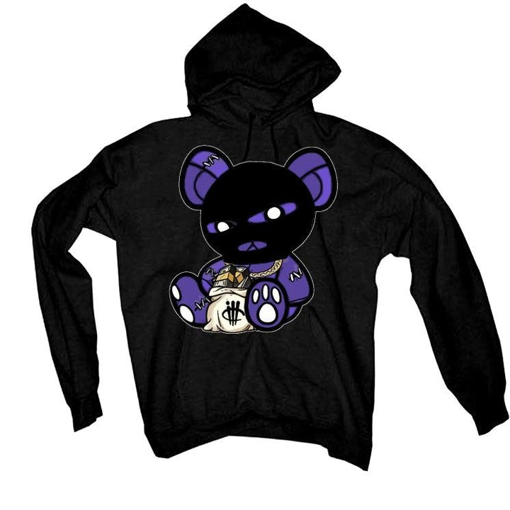 Jordan 12 Retro Black Dark Concord Black T-Shirt (Masked teddy bear) - illCurrency Sneaker Matching Apparel