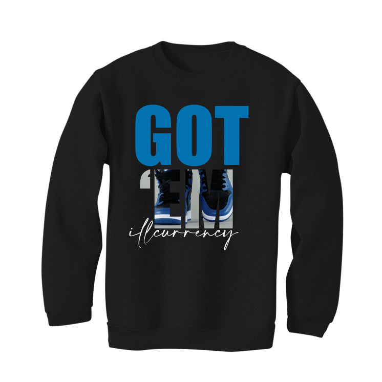 Air Jordan 1 “Dark Marina Blue” Black T-Shirt (Got Em)