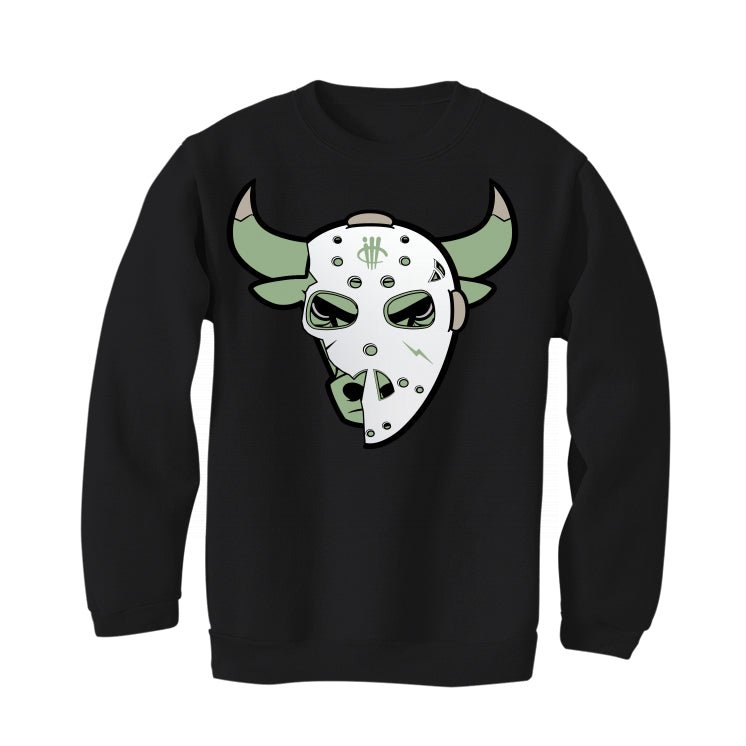 Air Jordan 4 Seafoam aka “Oil Green” - Black T-Shirt (Jason Mask)