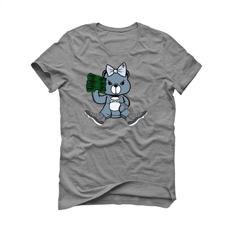 Air Jordan 11 Retro 'Cool Grey' 2021 Grey T-Shirt (GIRL BEAR) - illCurrency Sneaker Matching Apparel