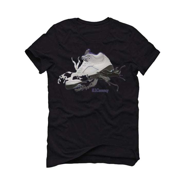 Air Jordan 5 “Concord” Black T-Shirt (SPLASH SHOE)