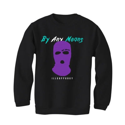 Air Jordan 5 "Alternate Grape" Black T-Shirt (By any means) - illCurrency Sneaker Matching Apparel