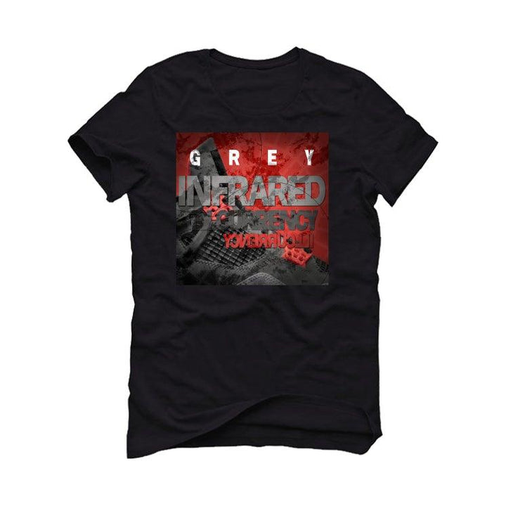 Air Jordan 4 “Infrared” Black T-Shirt (GREY INFRARED) - illCurrency Sneaker Matching Apparel