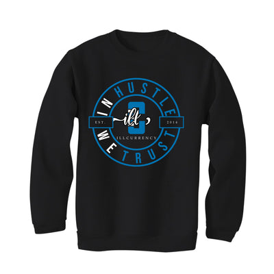 Air Jordan 1 “Dark Marina Blue” Black T-Shirt (In Hustle We Trust)