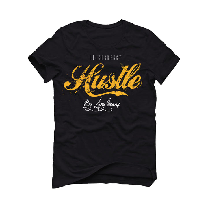 Air Jordan 14 “Light Ginger” Black T-Shirt (Hustle By Any Means)