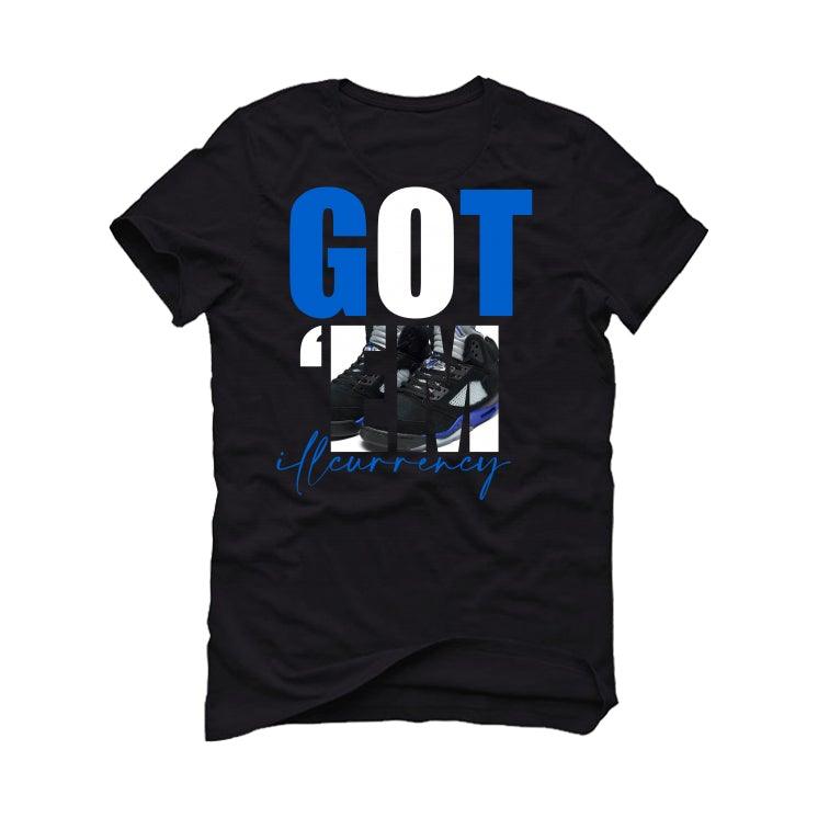Air Jordan 5 “Racer Blue” Black T-Shirt (Got Em) - illCurrency Sneaker Matching Apparel