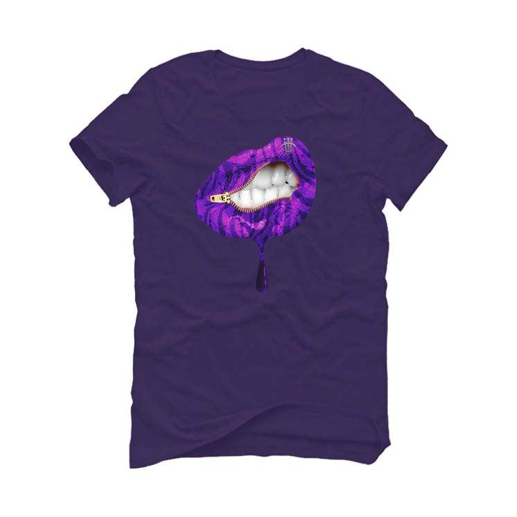 WOMEN'S DUNK LOW OG PURPLE PULSE Purple T-Shirt (LIPS UNSEALED) - illCurrency Sneaker Matching Apparel