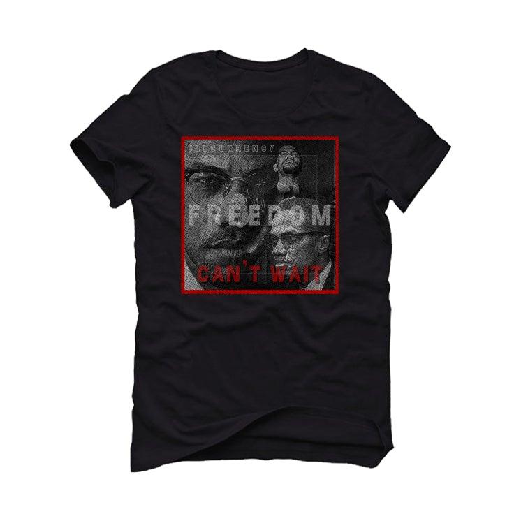 Air Jordan 4 “Red Thunder” Black T-Shirt (FREEDOM CAN'T WAIT) - illCurrency Sneaker Matching Apparel