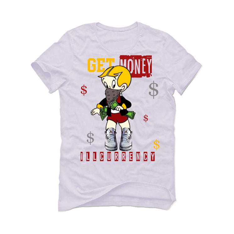 Air Jordan 3 “Cardinal” White T-Shirt (Get Money)