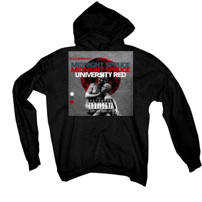 Midnight Spruce and University Red Black T-Shirt (MIDNIGHT CRY) - illCurrency Sneaker Matching Apparel
