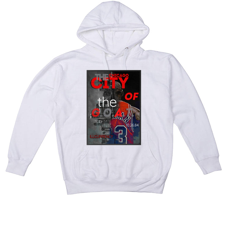 Air Jordan 13 Retro “Black Flint”| ILLCURRENCY White T-Shirt (THE CITY OF THE GOAT)
