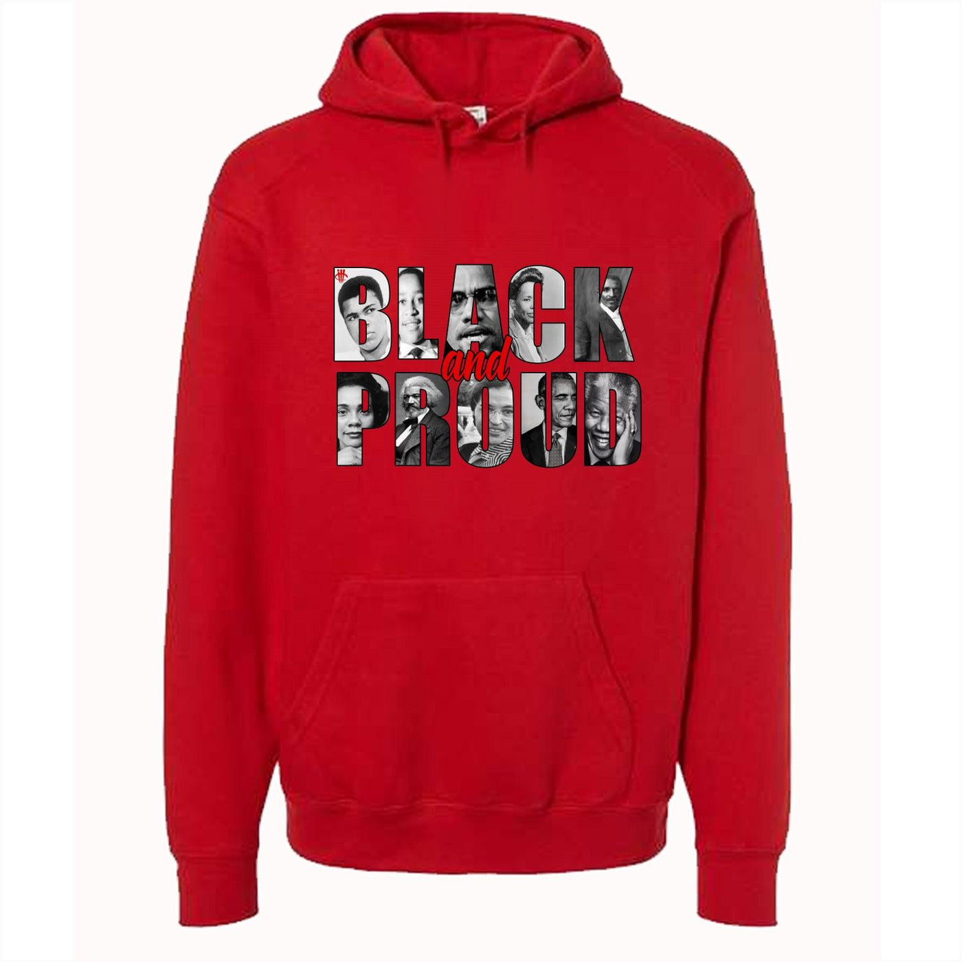 BLACK HISTORY MONTH Red T-Shirt (black an proud) - illCurrency Sneaker Matching Apparel