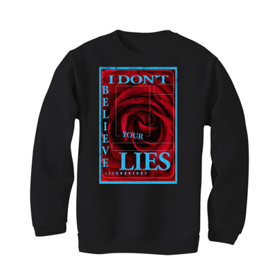 Air Jordan 2 Low WMNS “UNC To Chicago” | illcurrency Black T-Shirt (I DON'T BELIEVE YOUR LIES)
