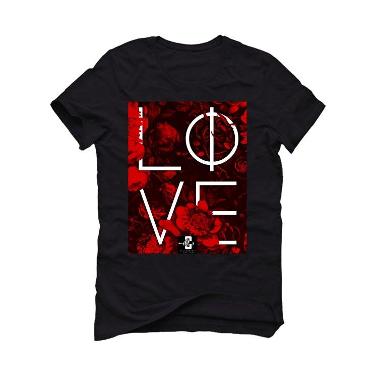 Air Jordan 1 “Bred Patent” Black T-Shirt (LOVE) - illCurrency Sneaker Matching Apparel