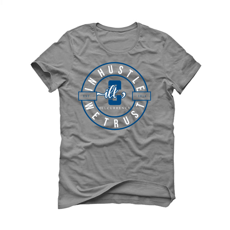 Air Jordan 1 High OG “True Blue” Grey T-Shirt (In Hustle We Trust)