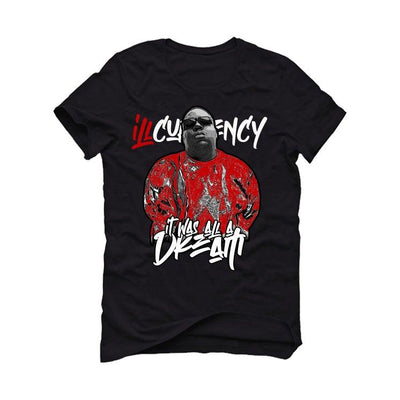 Air Jordan 4 “Red Thunder” Black T-Shirt (Was all a dream) - illCurrency Sneaker Matching Apparel