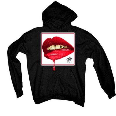 NIKE AIR SHIP PACKAGE AND BLACK AND RED 1S Black T-Shirt (LIPSTICK) - illCurrency Sneaker Matching Apparel