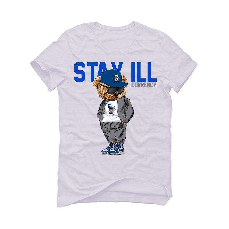 Air Jordan 1 High OG “True Blue” White T-Shirt (Stay ill Bear)