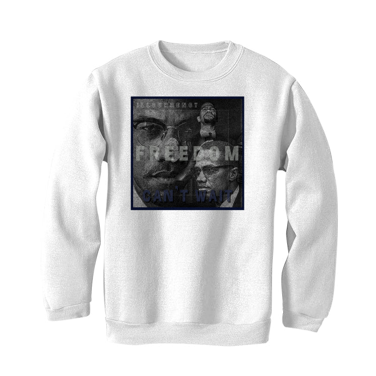 Air Jordan 4 “Midnight Navy” White T-Shirt (FREEDOM)