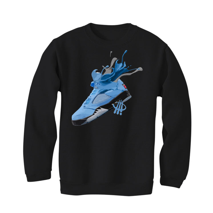 Air Jordan 5 “UNC” | illcurrency Black T-Shirt (SPLASH)