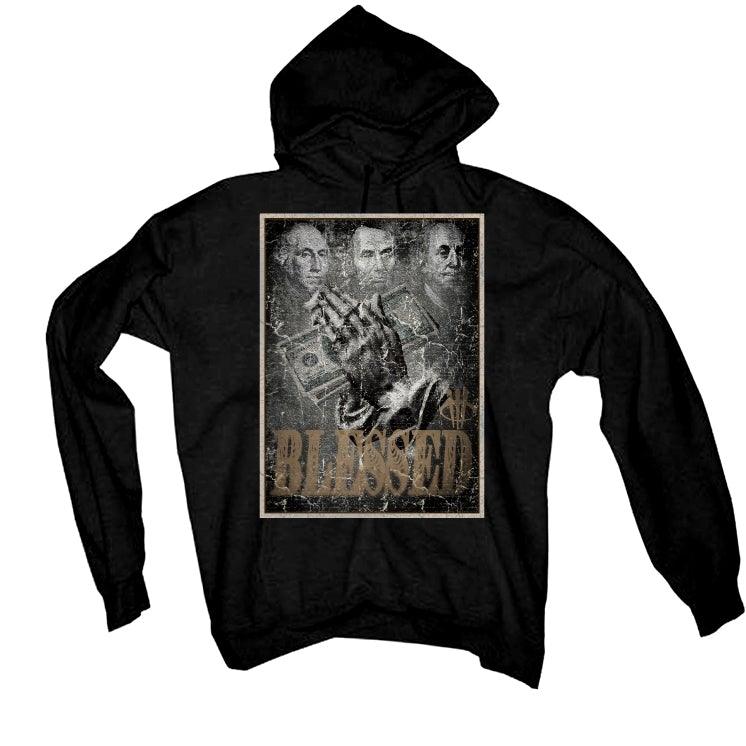 Off-White x Air Jordan 4 SP WMNS Sail Black T-Shirt (BLESSED FORTUNE) - illCurrency Sneaker Matching Apparel