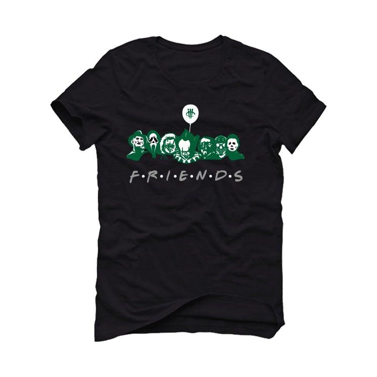 Air Jordan 3 “Pine Green” Black T-Shirt (Friends) - illCurrency Sneaker Matching Apparel
