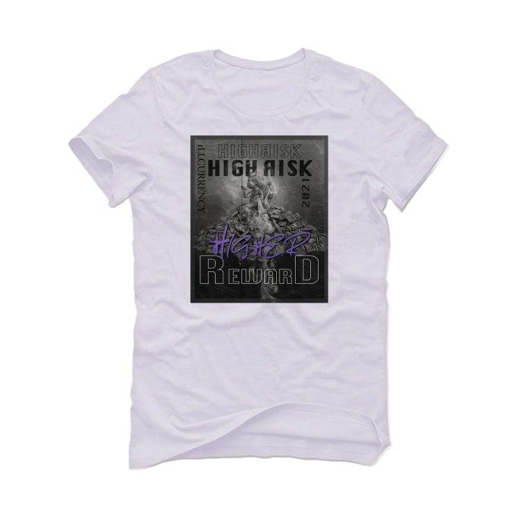 Air Jordan 1 Retro High OG “Court Purple” 2021 White T-Shirt (HIGHER REWARD) - illCurrency Sneaker Matching Apparel