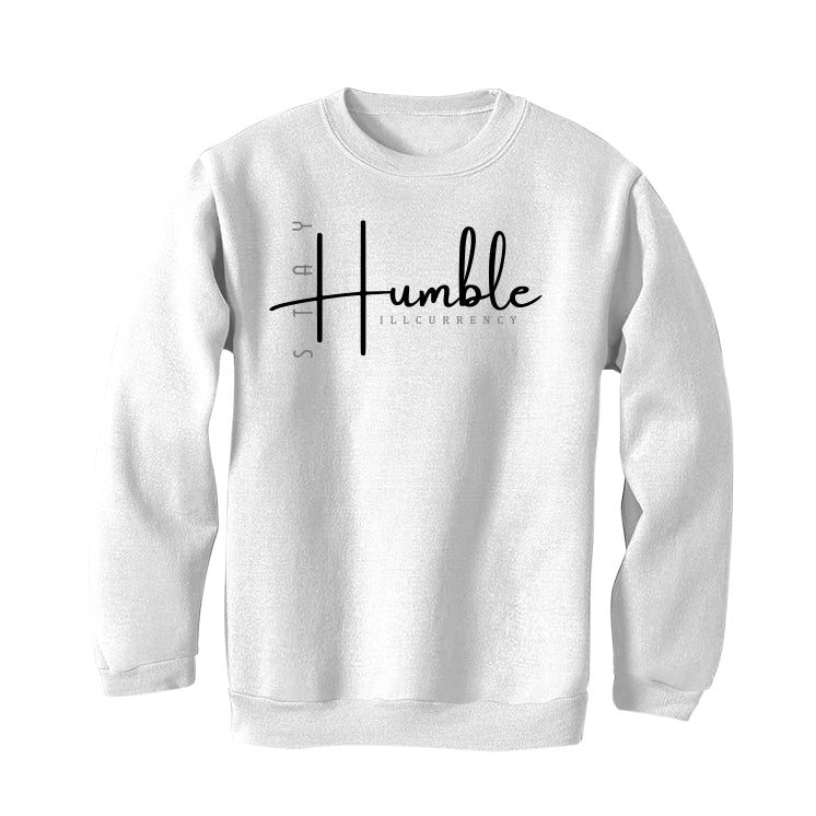 Air Jordan 4 “Military Black” | illcurrency White T-Shirt (Stay Humble)