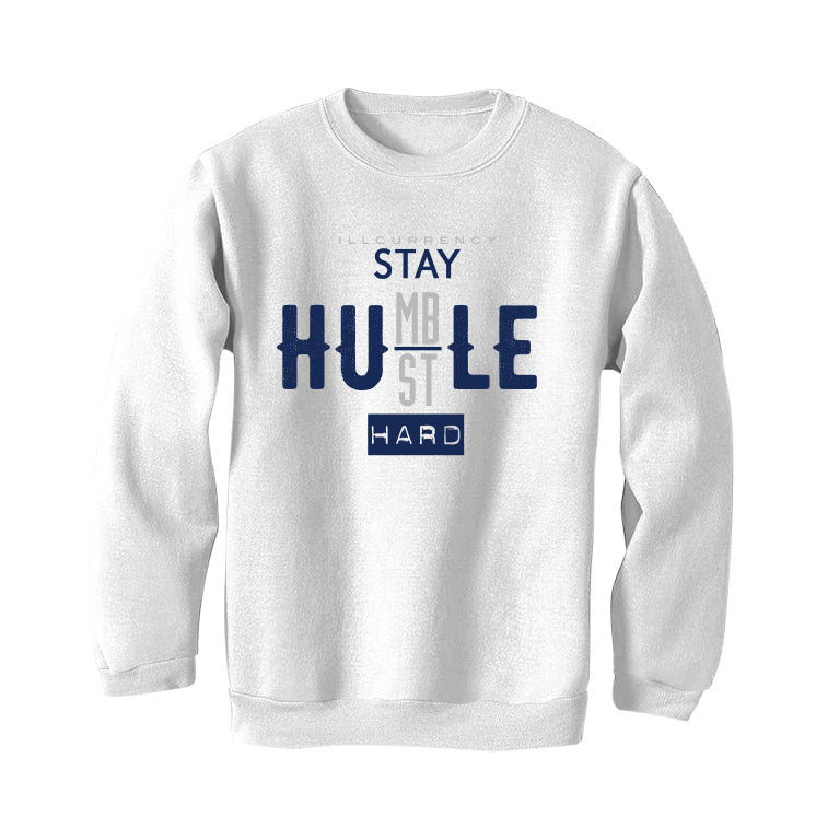 Air Jordan 6 “Midnight Navy” | illCurrency White T-Shirt (Stay humble hustle hard)