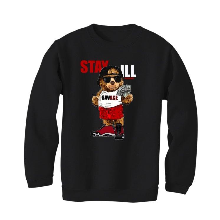 Air Jordan 14 “Gym Red” 2020 Black T-Shirt (Stay ill bear ) - illCurrency Sneaker Matching Apparel