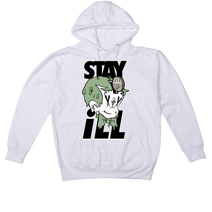 Air Jordan 4 Seafoam aka “Oil Green” - White T-Shirt (ill richie)